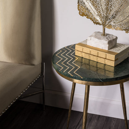 Cairo Green Marble Side Tables - Set of 2 - Ella and Ross Furniture