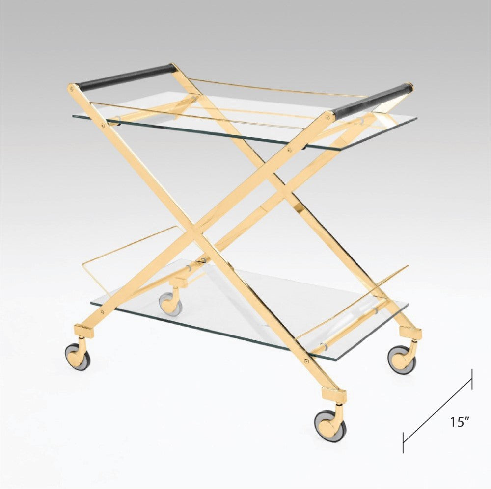 Caspian Bar Cart - Ella and Ross Furniture