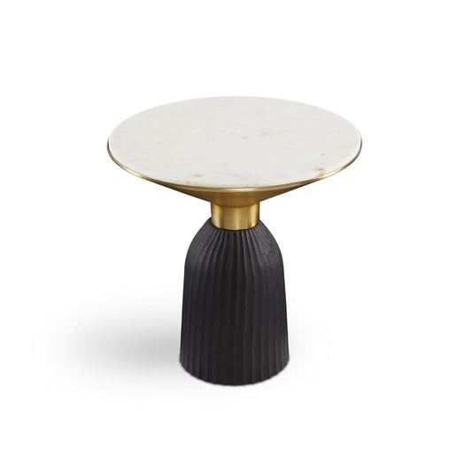 Caterina 3 Tone Marble End Table - Ella and Ross Furniture