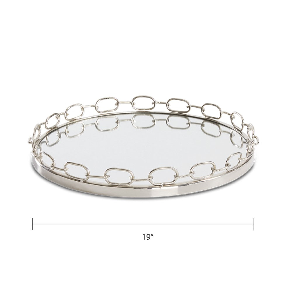 Lilou Chain Link Tray - 19" - Ella and Ross Furniture
