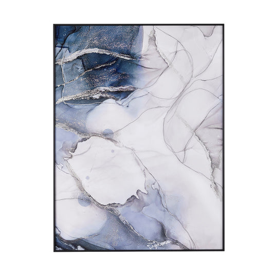 Blue Marble Crystalline Wall Art - Ella and Ross Furniture