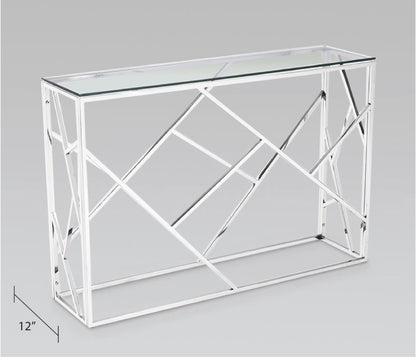 Cyprus Silver Console Table - Ella and Ross Furniture