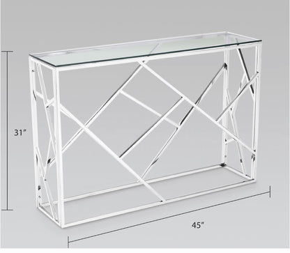 Cyprus Silver Console Table - Ella and Ross Furniture