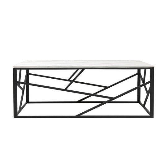 Cyprus Faux Marble Black Coffee Table