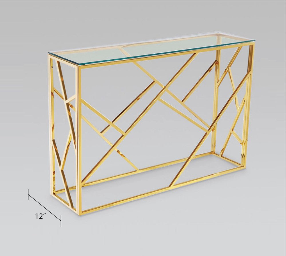 Cyprus Gold Console Table - Ella and Ross Furniture