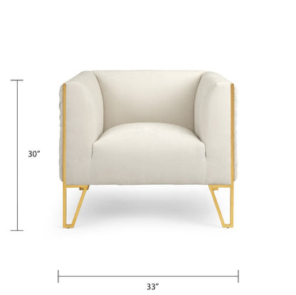 Daria Accent Chair - Matte Gold - Ella and Ross Furniture