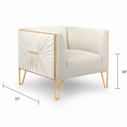 Daria Accent Chair - Matte Gold - Ella and Ross Furniture