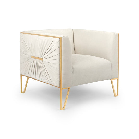 Daria Accent Chair - Matte Gold - Ella and Ross Furniture