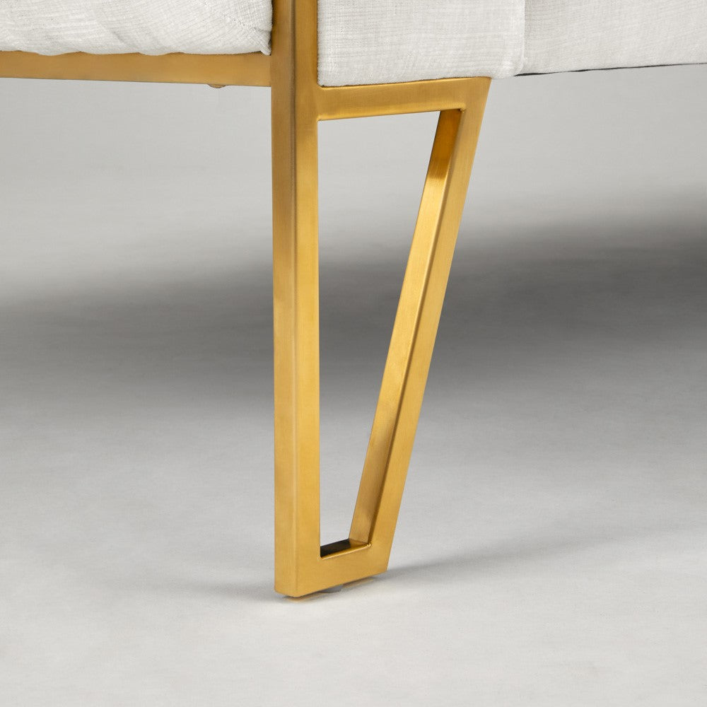 Daria Accent Chair - Matte Gold - Ella and Ross Furniture