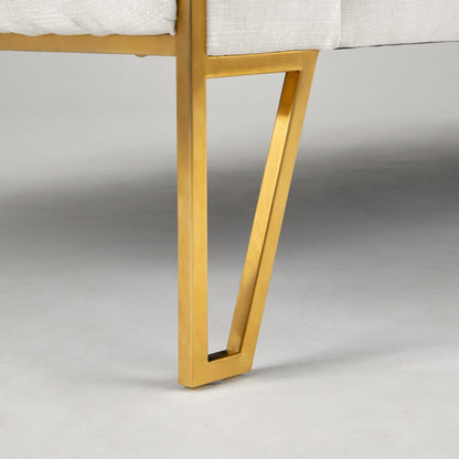 Daria Loveseat - Matte Gold - Ella and Ross Furniture