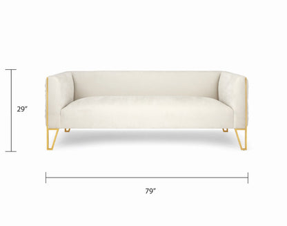Daria Sofa - Matte Gold - Ella and Ross Furniture