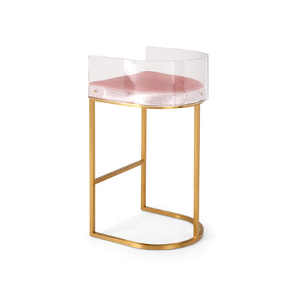 Delphine Bar Stool - Brushed Gold - Ella and Ross Furniture