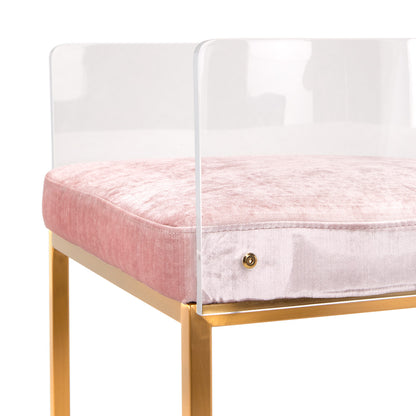 Delphine Bar Stool - Brushed Gold - Ella and Ross Furniture