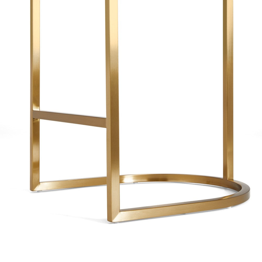 Delphine Counter Stool - Brushed Gold