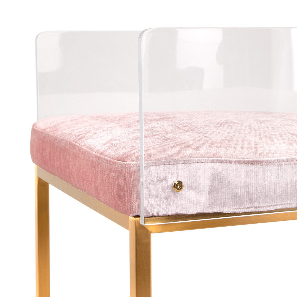 Delphine Counter Stool - Brushed Gold - Ella and Ross Furniture