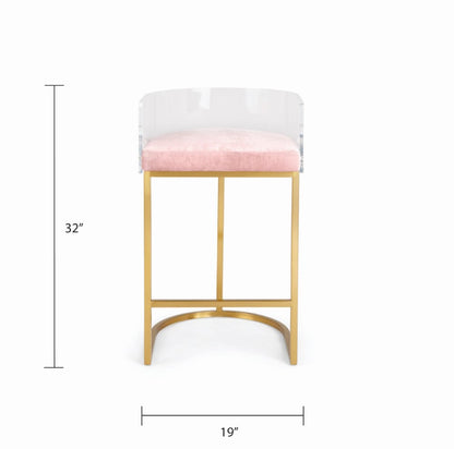 Delphine Counter Stool - Brushed Gold - Ella and Ross Furniture