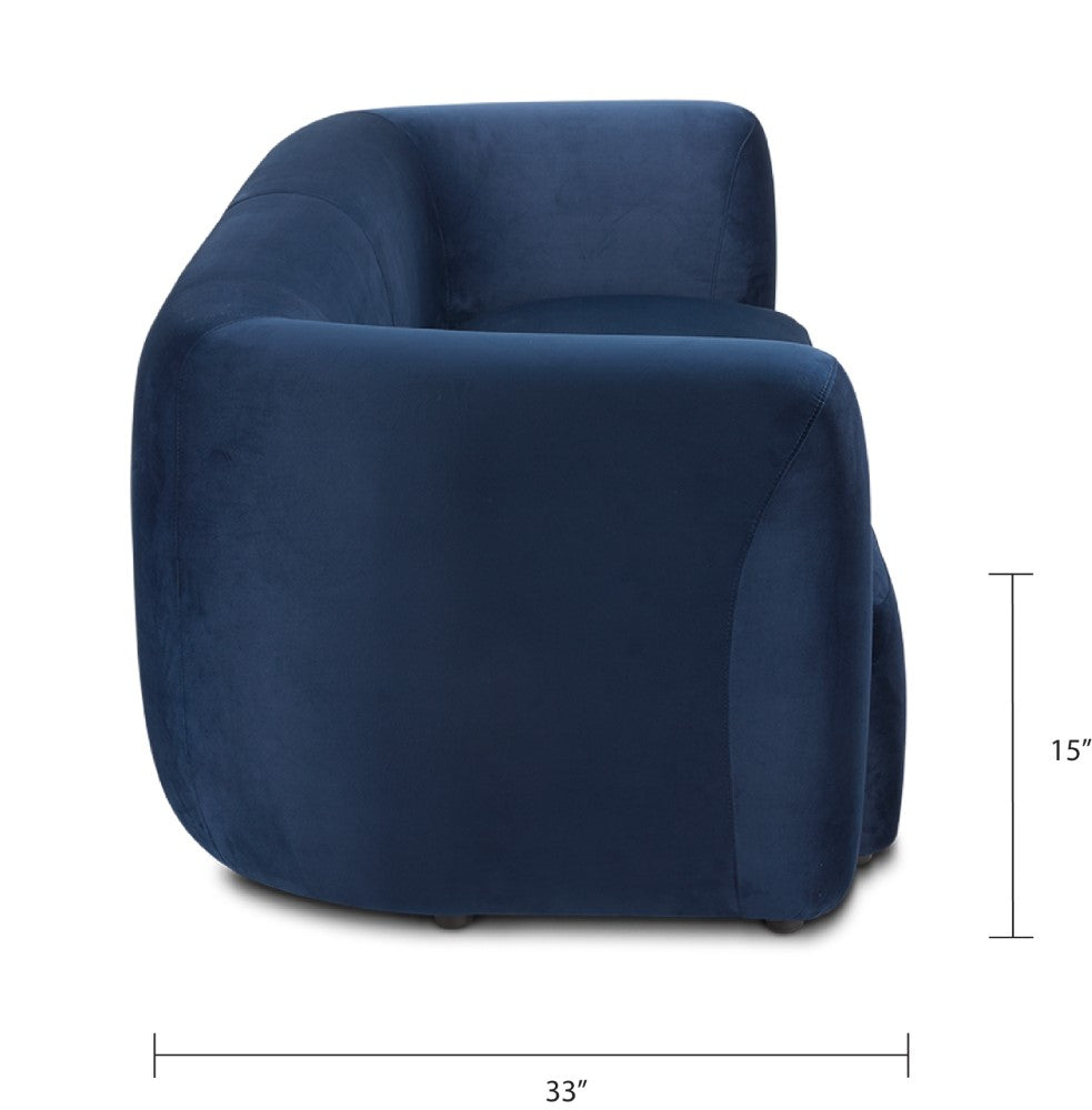 Dominica Tubular Blue Velvet Sofa - Ella and Ross Furniture