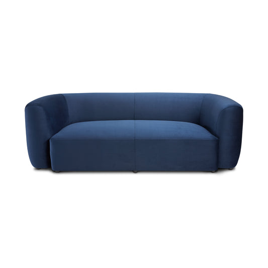 Dominica Tubular Blue Velvet Sofa