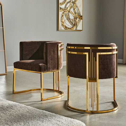 Elliot Accent Chair - Gold - Ella and Ross Furniture