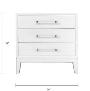 Eloise 3 Drawer Dresser Front Dimension