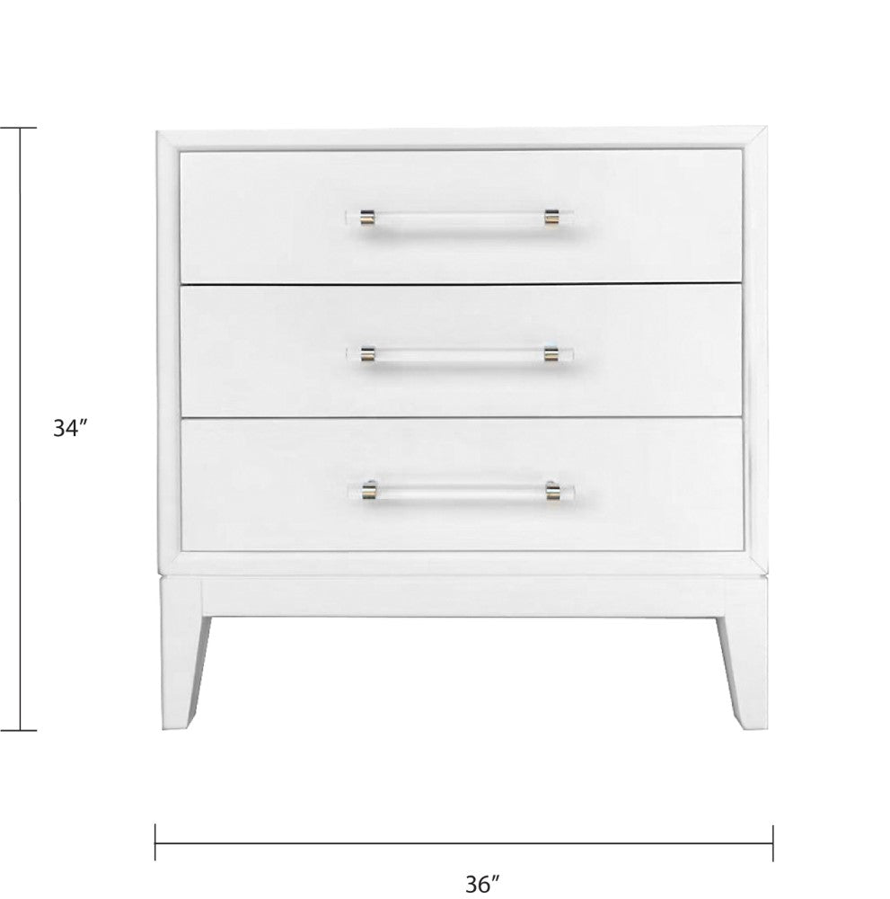 Eloise 3 Drawer Dresser Front Dimension