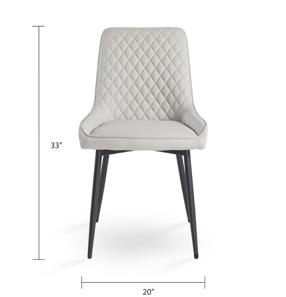 Endrick Black Metal Dining Chair - Ella and Ross Furniture