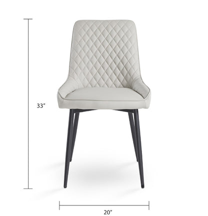 Endrick Black Metal Dining Chair - Ella and Ross Furniture