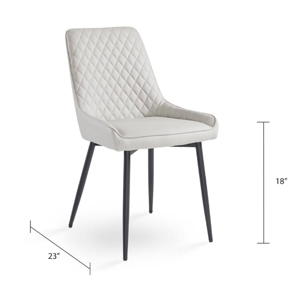Endrick Black Metal Dining Chair - Ella and Ross Furniture