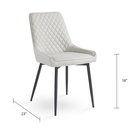 Endrick Black Metal Dining Chair - Ella and Ross Furniture