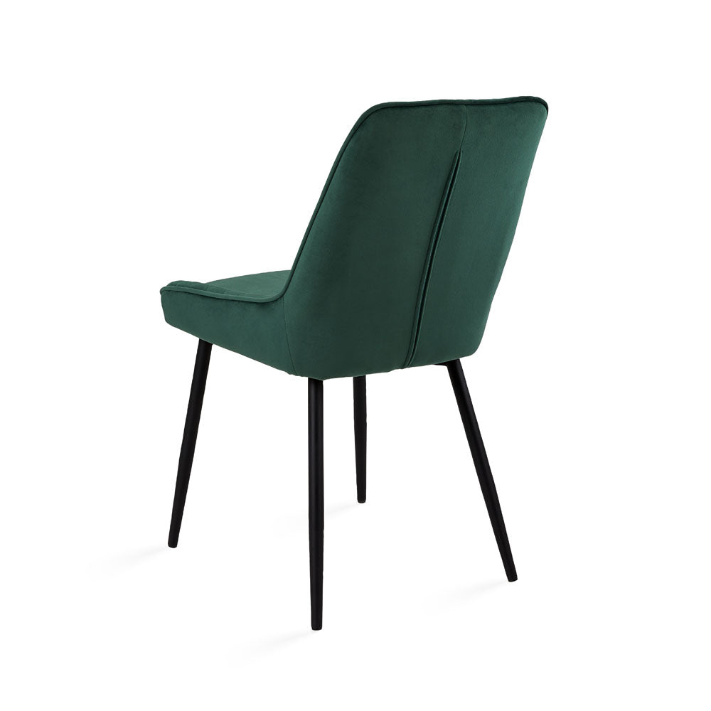 Endrick Black Metal Dining Chair - Ella and Ross Furniture