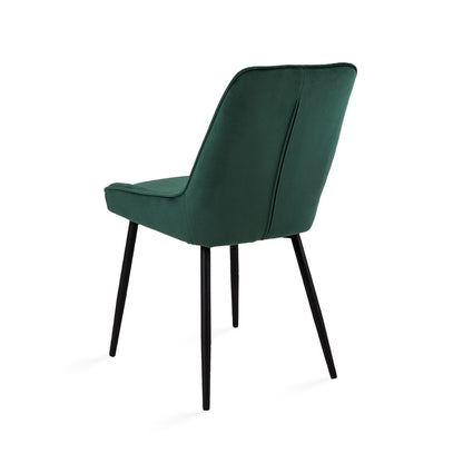 Endrick Black Metal Dining Chair - Ella and Ross Furniture
