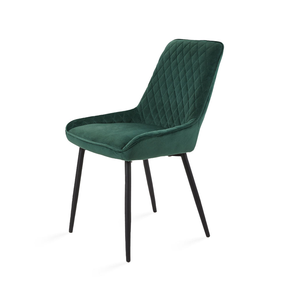 Endrick Black Metal Dining Chair - Ella and Ross Furniture