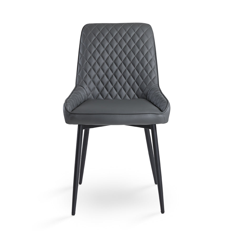 Endrick Black Metal Dining Chair - Ella and Ross Furniture