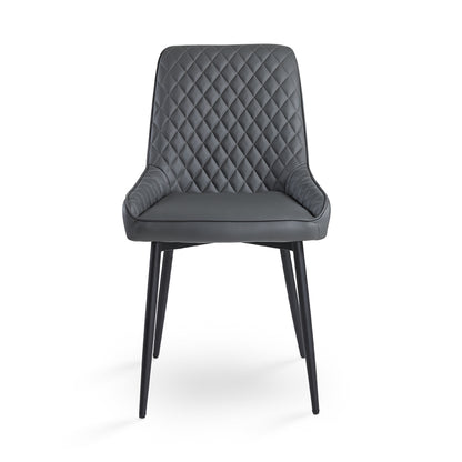 Endrick Black Metal Dining Chair - Ella and Ross Furniture