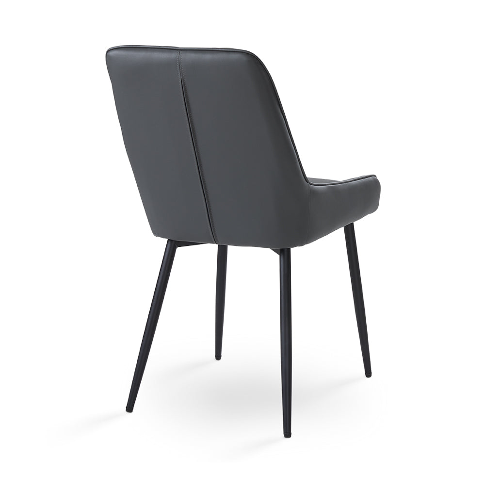Endrick Black Metal Dining Chair - Ella and Ross Furniture