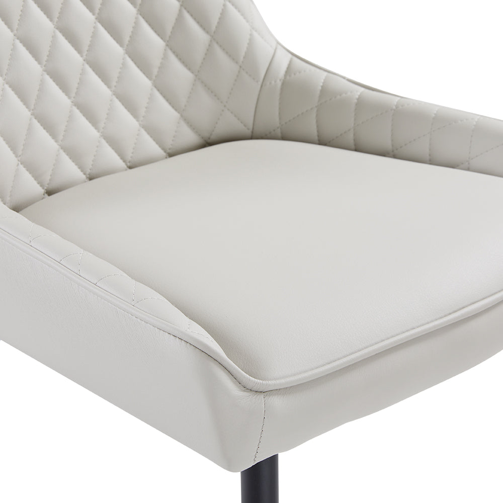 Endrick Black Metal Dining Chair - Ella and Ross Furniture