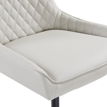Endrick Black Metal Dining Chair - Ella and Ross Furniture