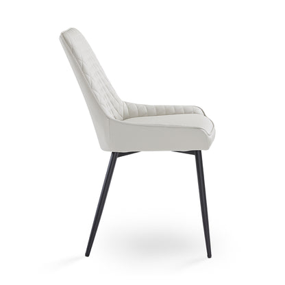 Endrick Black Metal Dining Chair - Ella and Ross Furniture