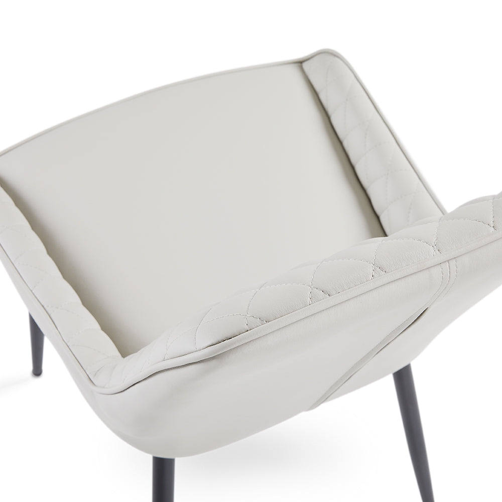 Endrick Black Metal Dining Chair - Ella and Ross Furniture