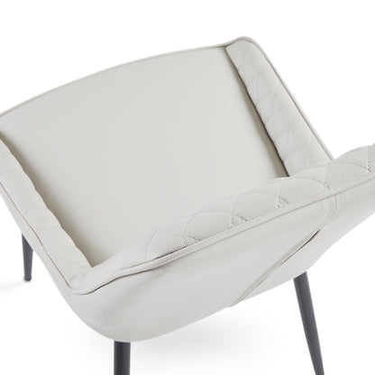 Endrick Black Metal Dining Chair - Ella and Ross Furniture