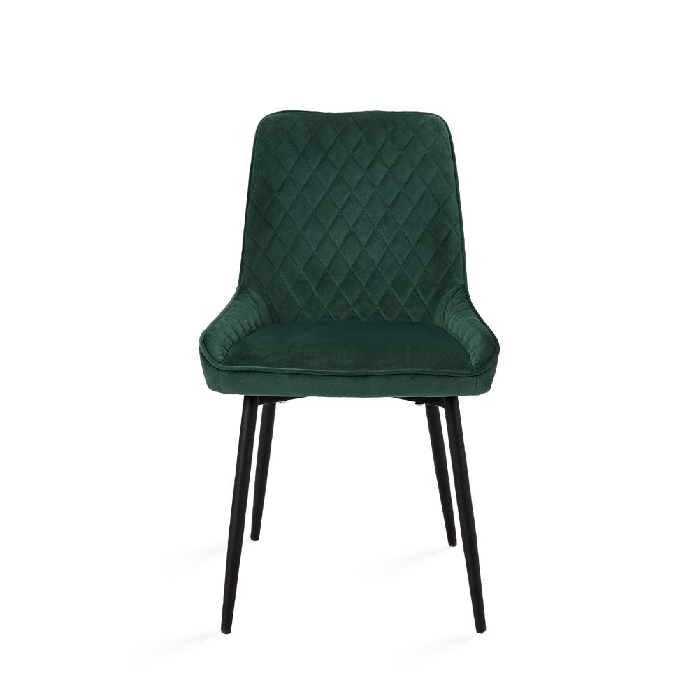 Endrick Black Metal Dining Chair - Ella and Ross Furniture