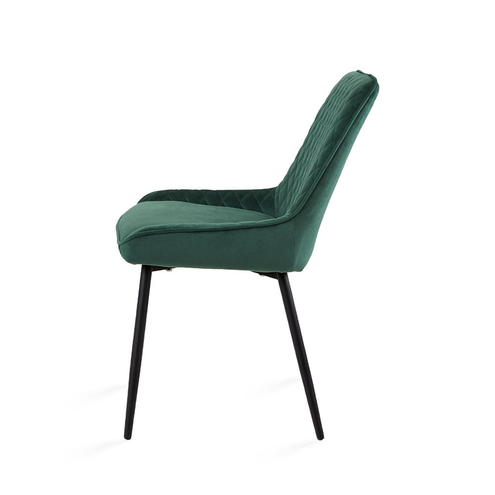 Endrick Black Metal Dining Chair - Ella and Ross Furniture