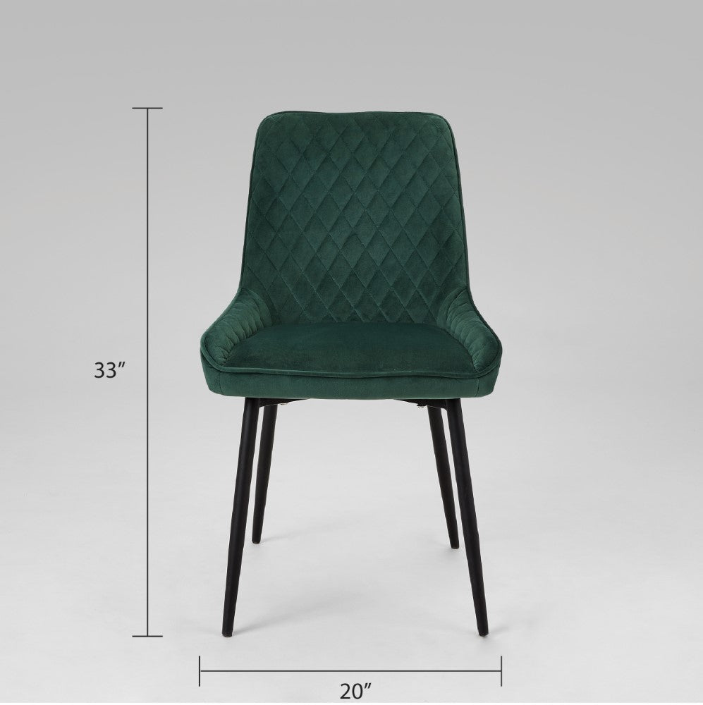 Endrick Black Metal Dining Chair - Ella and Ross Furniture