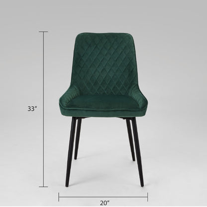 Endrick Black Metal Dining Chair - Ella and Ross Furniture