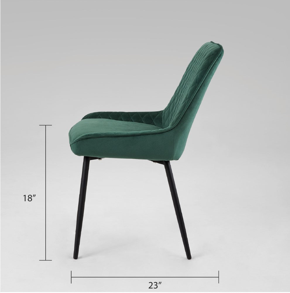 Endrick Black Metal Dining Chair - Ella and Ross Furniture