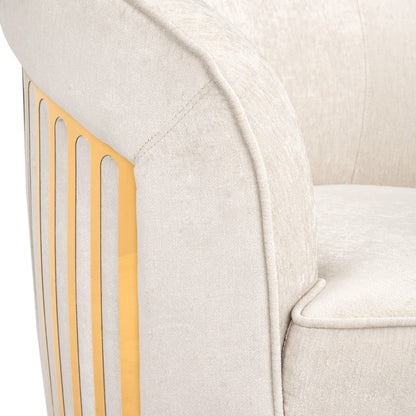 Ernest Swivel Accent Chair - Gold - Ella and Ross Furniture