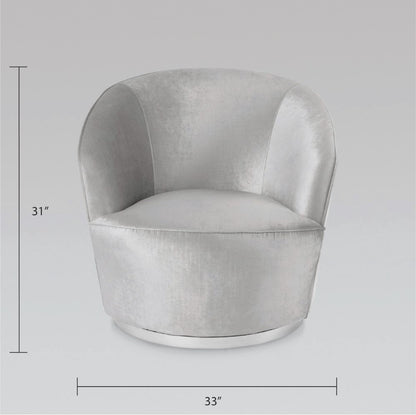 Ernest Swivel Accent Chair Grey - Ella and Ross Furniture