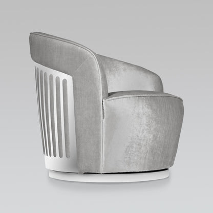 Ernest Swivel Accent Chair Grey - Ella and Ross Furniture