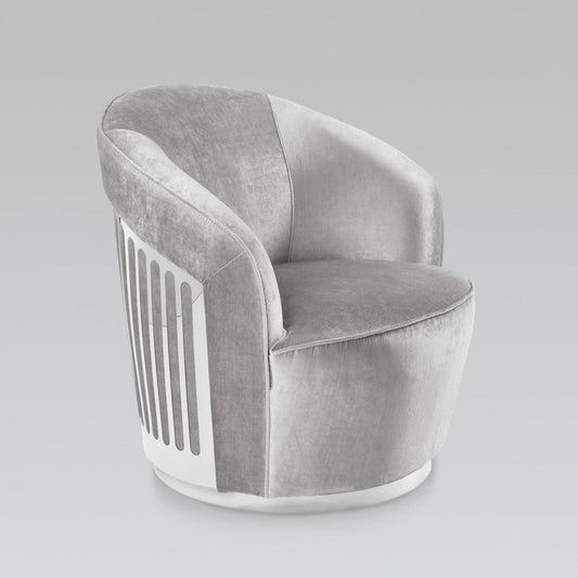 Ernest Swivel Accent Chair Grey