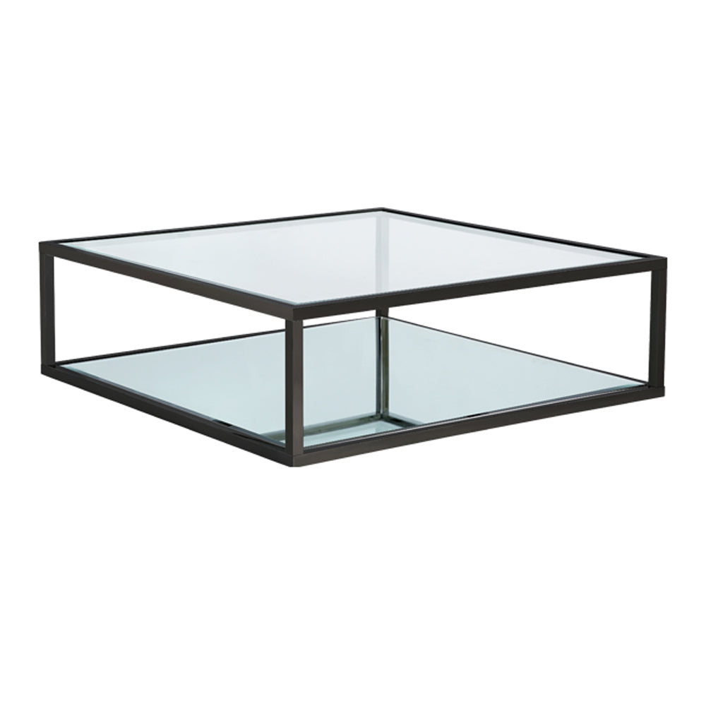 Fabian Black Coffee Table - Square - 47" - Ella and Ross Furniture